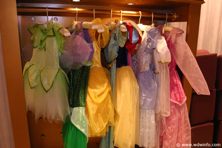 Bibbidi Bobbidi Boutique close-up costume area