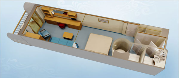 Deluxe Family Oceanview Stateroom with Verandah