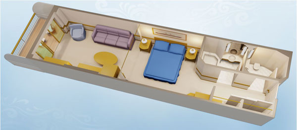 Deluxe Family Oceanview Stateroom with Verandah