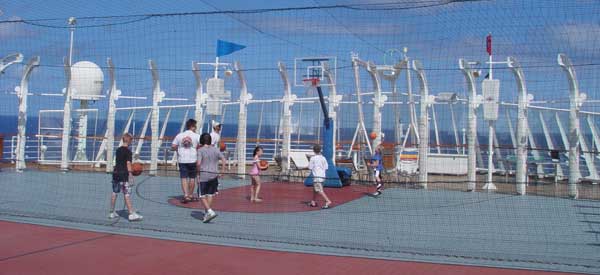 Basketball on a disney cruise