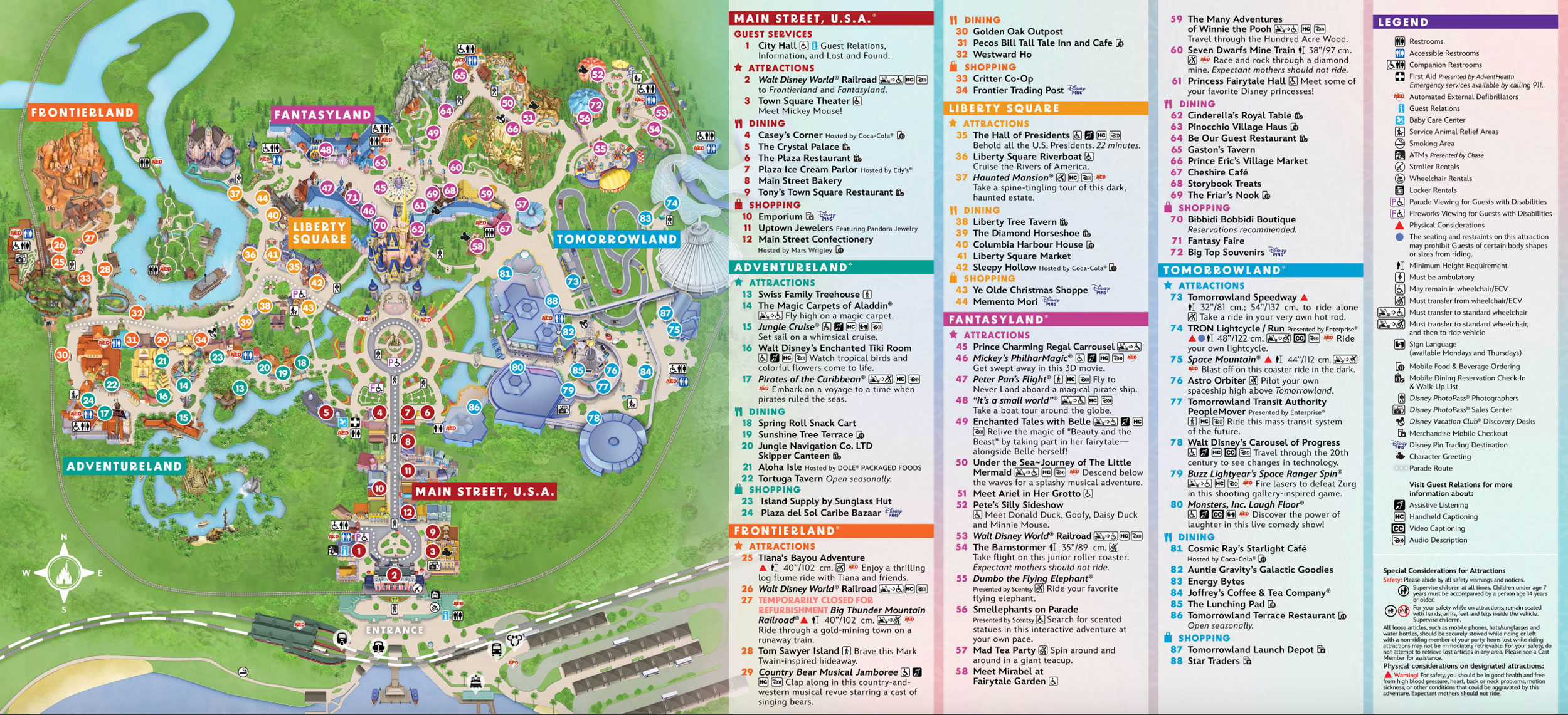 Magic Kingdom Park map