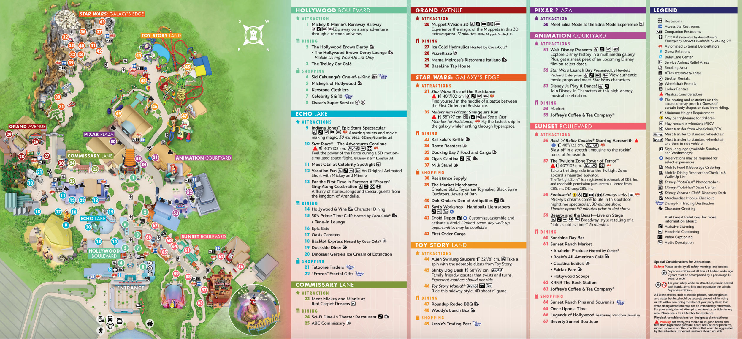 Disney Hollywood Studios map 