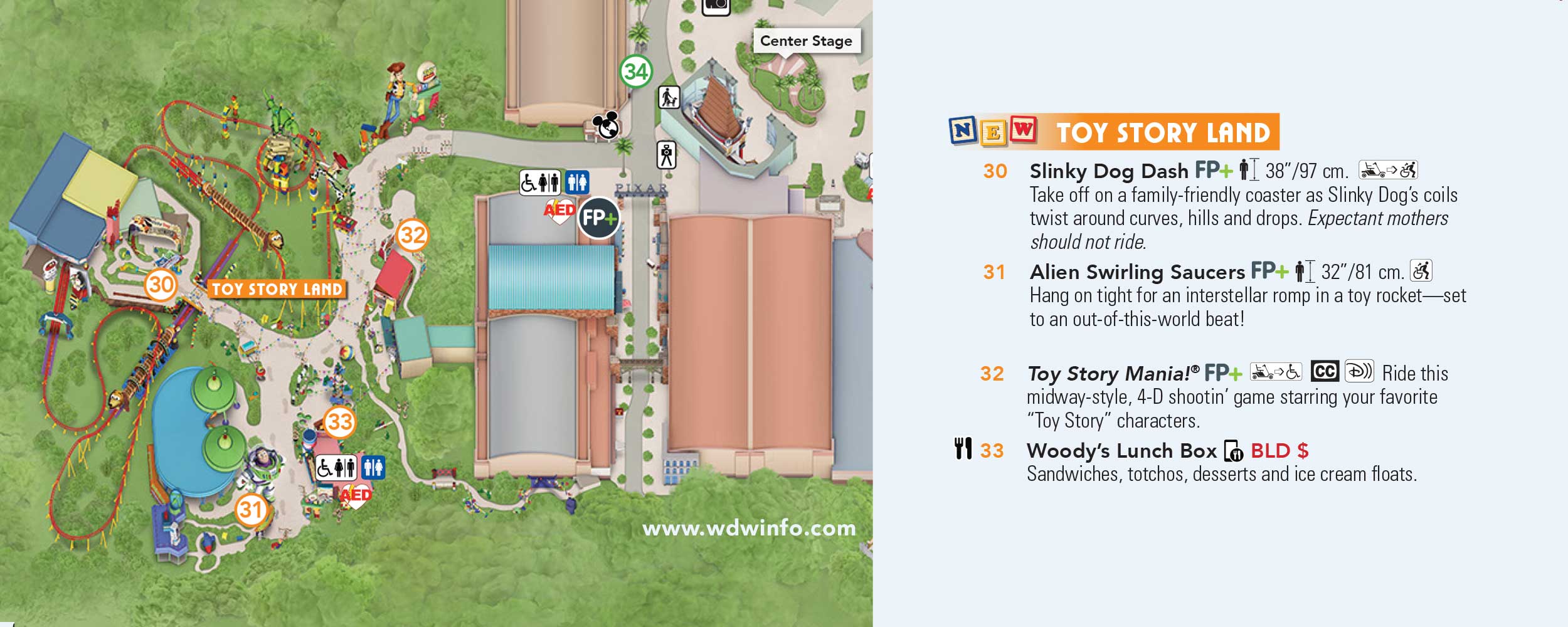 Toy Story Land Map