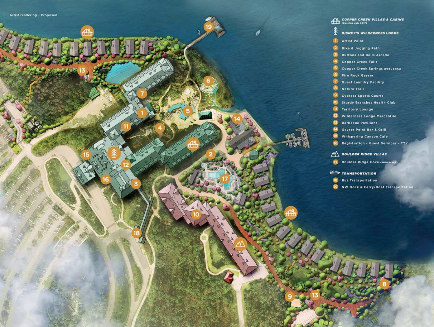 Disney's Copper Creek Villas map 