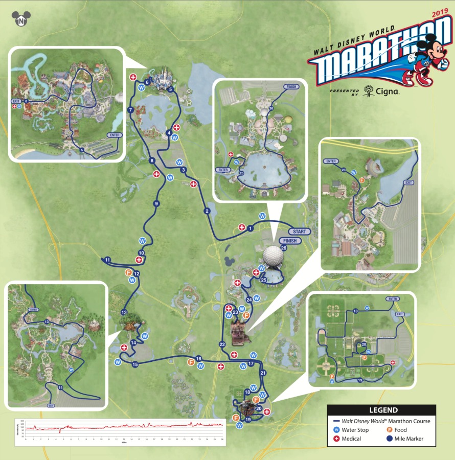 2019 Wdw Marathon Course Map 