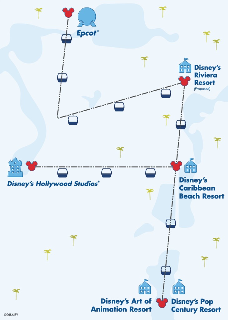 Disney Skyliner Gondola Map