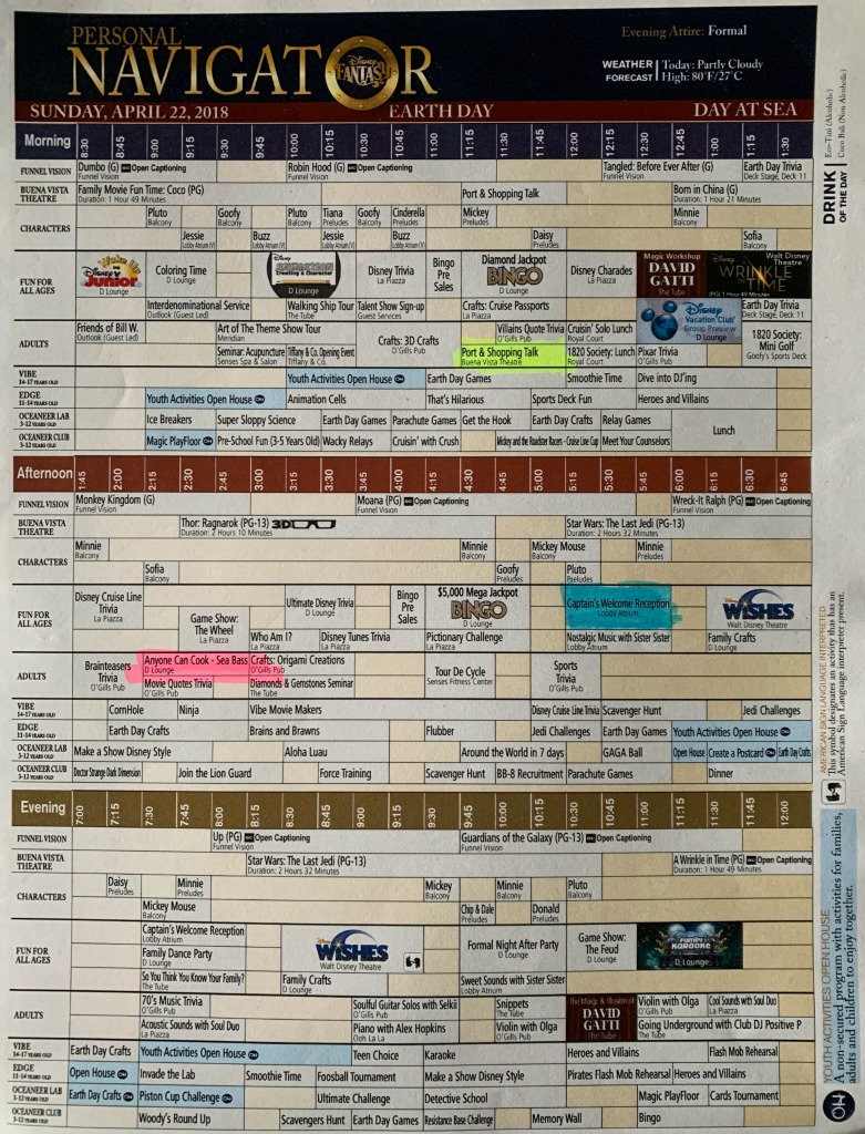 disney alaska cruise schedule